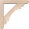 Ekena Millwork Olympic Craftsman Smooth Bracket w/ Offset Brace, Douglas Fir, 5 1/2"W x 30"D x 30"H BKT0604X30X30OLY04SDF - alternate 3